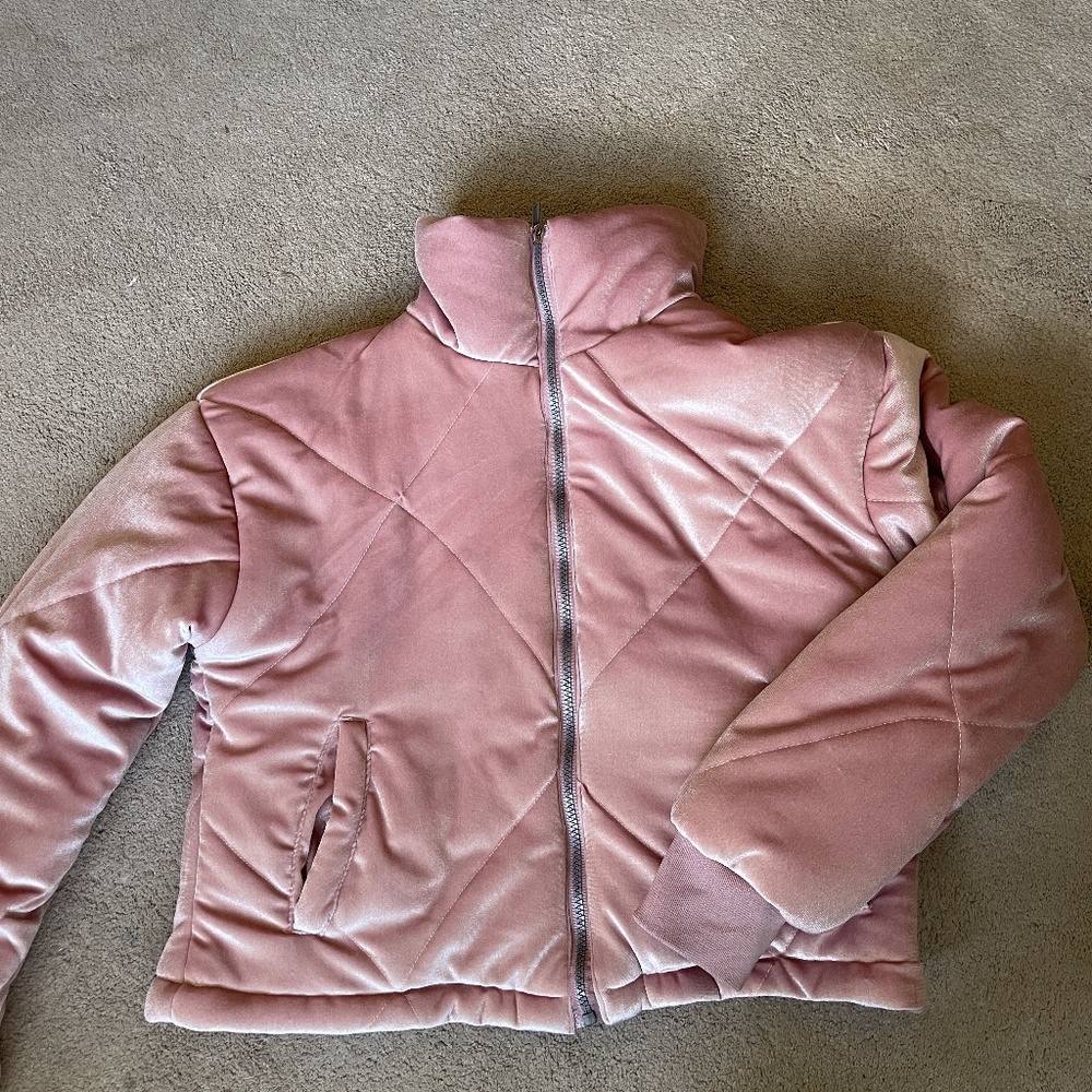 Pink Quilted Jacket